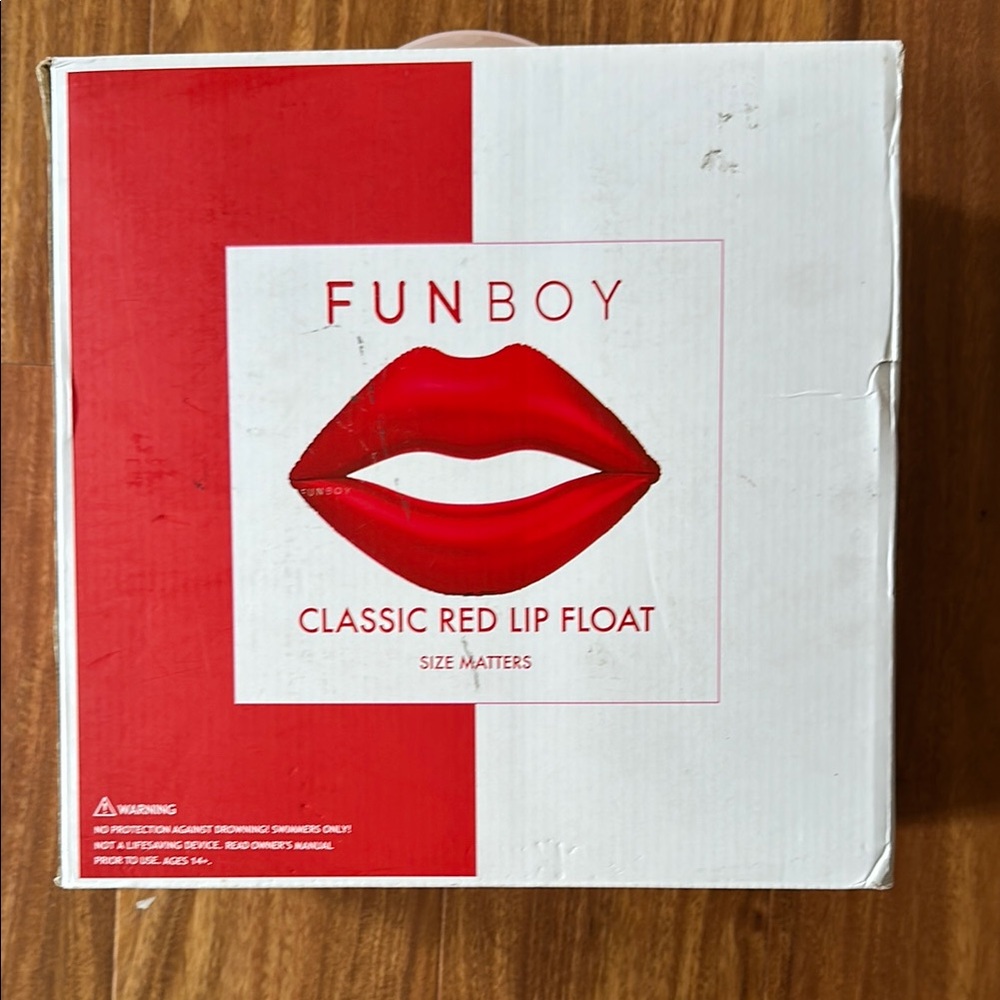 FUNBOY Classic Red Lip Float Raft